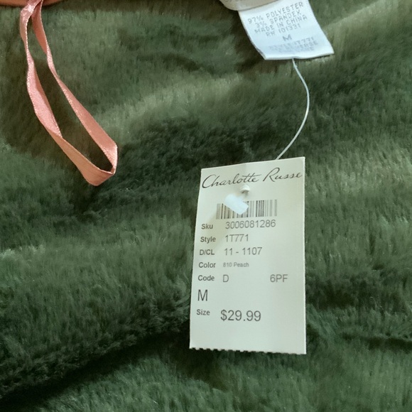 Charlotte Russe Peach Corset Tank Top - Picture 4 of 4